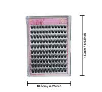 MeoMagic Extensions de cils pré-collées 10 rangées - 120 pièces - WM4