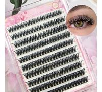 MeoMagic Extensions de cils pré-collées (pinceaux à cils non inclus) - 10 lignes - 120 pièces - F42