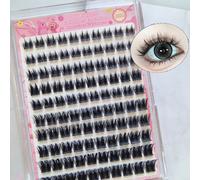 MeoMagic Extensions de cils précollées (pince à épiler non incluse) - 10 lignes - 120 pièces - WM15