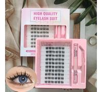 MeoMagic F39 Kit d'extensions de cils avec pince et colle - 120 pièces