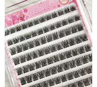 MeoMagic Kit de cils pré-collés 10 rangées - 120 pièces avec pince - WM9