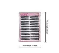 MeoMagic Kit de cils prédécoupés 10 rangées - 120 pièces avec pince - WM19