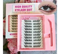 MeoMagic - Kit de faux-cils pré-collés avec pinces à épiler - 10 lignes - F32