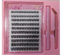 MeoMagic Kit d'extension de cils 10 rangées - 120 pièces avec pince à épiler et colle - F25