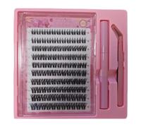 MeoMagic Kit d'Extensions de Cils 10 rangées-120 pièces (Pinces et Colle Incluses)-F56