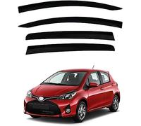 4 Pièces Voiture Déflecteurs d'air pour Toyota Yaris Hatchback MK3-XP130 2011-2019, Vitres Latérales Pare-Soleil Pare-Pluie Auto Externe Accessoires