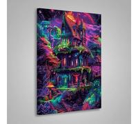 MEOSUEWI Diamond Painting Maison Peinture Diamant Architecture 5D DIY Diamant Painting Kit Complet, Diamond Cristal Perle Broderie Point de Croix Art Set Pour Décoration Murale 30x40 cm PjY6389 A-6