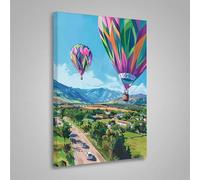 MEOSUEWI Diamond Painting Paysage Peinture Diamant MontgolfièRe 5D DIY Diamant Painting Kit Complet, Diamond Cristal Perle Broderie Point de Croix Art Set Pour Décoration Murale 30x40 cm PjY8475 5-A