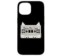 Meow Cat Mix Tape Cat Music Lover Coque pour iPhone 15