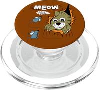 Meow Finding Mouse, Cats & Mice Illustration Graphic Designs PopSockets PopGrip pour MagSafe