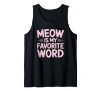 Meow is My Favorite Word Débardeur