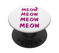 Meow Meow Meow Meow - Cat Song Rescue Staff & Volunteers PopSockets PopGrip Adhésif