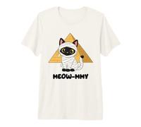 Meow-mmy Pyramide de Chat Mignon de Gizeh Momie égyptienne Ancienne T-Shirt Haut de Gamme