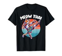 Meow Thai Cat Funny Muay Thai Boxing Fighting Martial Arts T-Shirt