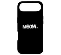 Meow, Un t-Shirt Qui Dit « Meow », Motif expressif pour Chat et Humain Coque pour iPhone Air