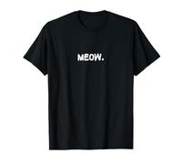 Meow, Un t-Shirt Qui Dit « Meow », Motif expressif pour Chat et Humain T-Shirt