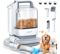 Meowant Aspirateur Poil de Chien, Professionnelle Tondeuse Chien, 13000 Pa Aspirateur Poil de Chien Chat avec 5 Outils de Toilettage, 3.2L Silencieuse Ultra-Récipient pour Poil Long Epais