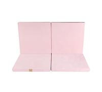 MEOWBABY 120x120cm Tapis De Jeu Pour Enfants Carré Plancher Matelas Bébé Enfants Tapis Pliant Matelas Jouer Tapis Pliable Tapis Rose Clair rampant Mousse Petit Fabriqué en UE