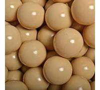 MEOWBABY 50 ∅ 7Cm Balles pour Piscine À Balles Bébé Adapté aux Enfants Plastiques Boule pour Bebe Parc Jouets pour Les Tout-Petits Fabriqué en UE Colorées Beige