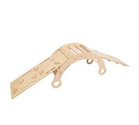 MEOWBABY Arche d'escalade avec Coussin Gris pour Enfants - Structure d'escalade à Bascule d'équilibre pour l'Intérieur mit Tooboggan et Mur d'escalade, Naturel - L