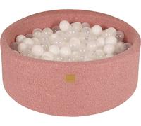 MeowBaby Boucle Rose boule de bain ronde 90x30cm, boules : White/Transparent