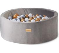 MeowBaby Gris Piscine À Balles Blanc H40cm