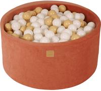 MeowBaby Marsalarot boule de bain ronde 90x40cm, boules : blanc/beige