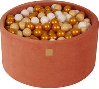 MeowBaby Marsalarot boule de bain ronde 90x40cm, boules : blanc/beige/doré