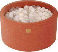 MeowBaby Marsalarot boule de bain ronde 90x40cm, boules : blanc/transparent