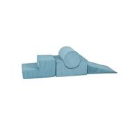 MEOWBABY Parcours de motricité évolutif pour Enfants - Motricité et Escalade éducative pour bébé et Enfant - Aire de Jeux motricité bébé en Mousse, Aesthetic, Turquoise