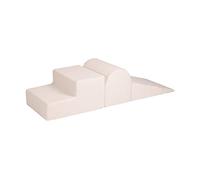 MEOWBABY Parcours motricité bébé en Mousse - Modules motricité Enfant - Structure motricité Escalade - Aire de Jeux intérieur Bloc Mousse, Boucle, Blanc