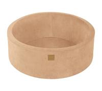 MEOWBABY Piscine à balles Souple pour bébés et Tout-Petits - Piscine pour Enfants intérieure/extérieure en Velours côtelé 90 x 30 cm sans balles - Idéale pour Les Petits Enfants (Sable)