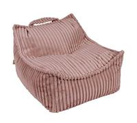 MEOWBABY Pouf Chambre Enfant - Fauteuil Poire Confortable et Léger - Pouf Poire Ergonomique pour Lecture et Jeu - Siège Douillet pour Fille et Garçon avec Remplissage de Billes, Churros, Rose Nude