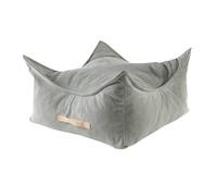 MEOWBABY Pouf Enfant Ergonomique - Fauteuil Poire Chambre Enfant - Pouf Poire Léger et Confortable avec Remplissage, Idéal pour Lecture et Jeu, Velours Côtelé, Gris
