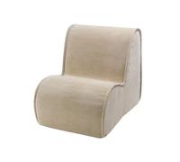 MEOWBABY Pouf Enfant Ergonomique - Fauteuil Poire Chambre Enfant - Pouf Poire Léger et Confortable avec Remplissage, Idéal pour Lecture et Jeu, Velours Côtelé, Sable