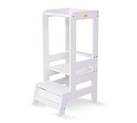 MEOWBABY Tour d’Observation Enfant - Tour d'Observation Montessori, Tour Observation Enfant, Tour d'apprentissage, Tour Montessori en Bois, Blanc