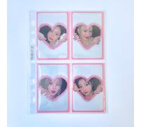 Meowcafe K-Keep Lot de 25 feuilles de classeur A5 fines 4 poches, 63 x 93 mm, 7 trous, 100 microns