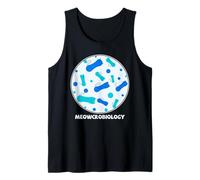 Meowcrobiology Cat Science Microbiologie Kitty Biologie Jeu de Mots Débardeur