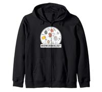 Meowcrobiology Cat Science Microbiologie Kitty Biologie Jeu de Mots Sweat à Capuche