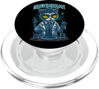 Meowcrobiology Chat Miaou Microbiologie Science Biologie PopSockets PopGrip pour MagSafe