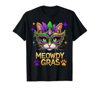 Meowdi Gras Mardi Gras Cat Lover, Nouvelle-Orléans, Louisiane, États-Unis T-Shirt