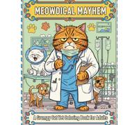 Meowdical Mayhem: An Adult Coloring Book Featuring Grumpy Cat Vets, Dramatic Feline Patients, and Chaotic Veterinary Clinic Humor for Stress Relief