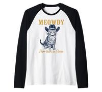 Meowdy Cat Detective Western Feline Noir Criminal Hunter Manche Raglan