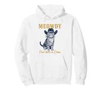 Meowdy Cat Detective Western Feline Noir Criminal Hunter Sweat à Capuche