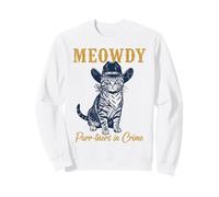 Meowdy Cat Detective Western Feline Noir Criminal Hunter Sweatshirt