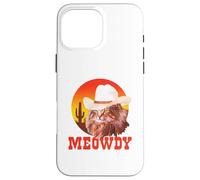 Meowdy! Funny Country Music Cat Cowboy Hat Vintage Coque pour iPhone 16 Pro Max