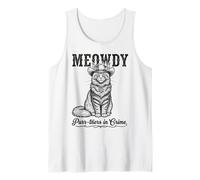 Meowdy Western Cat Cowboy Country Style Débardeur