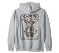 Meowdy Western Cat, Style Vintage, Cowboy, Amoureux des Animaux Sweat à Capuche