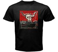 MEOWKIT Jean Michel Basquiat Cabra from 1981 82 Reguler Fit Mens T Shirt Black XXL