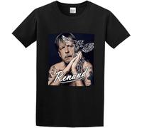 MEOWKIT Men's Renaud Renaud Cotton T Shirt Black L